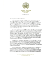 Letter to the Arkansas Legislative Task Force